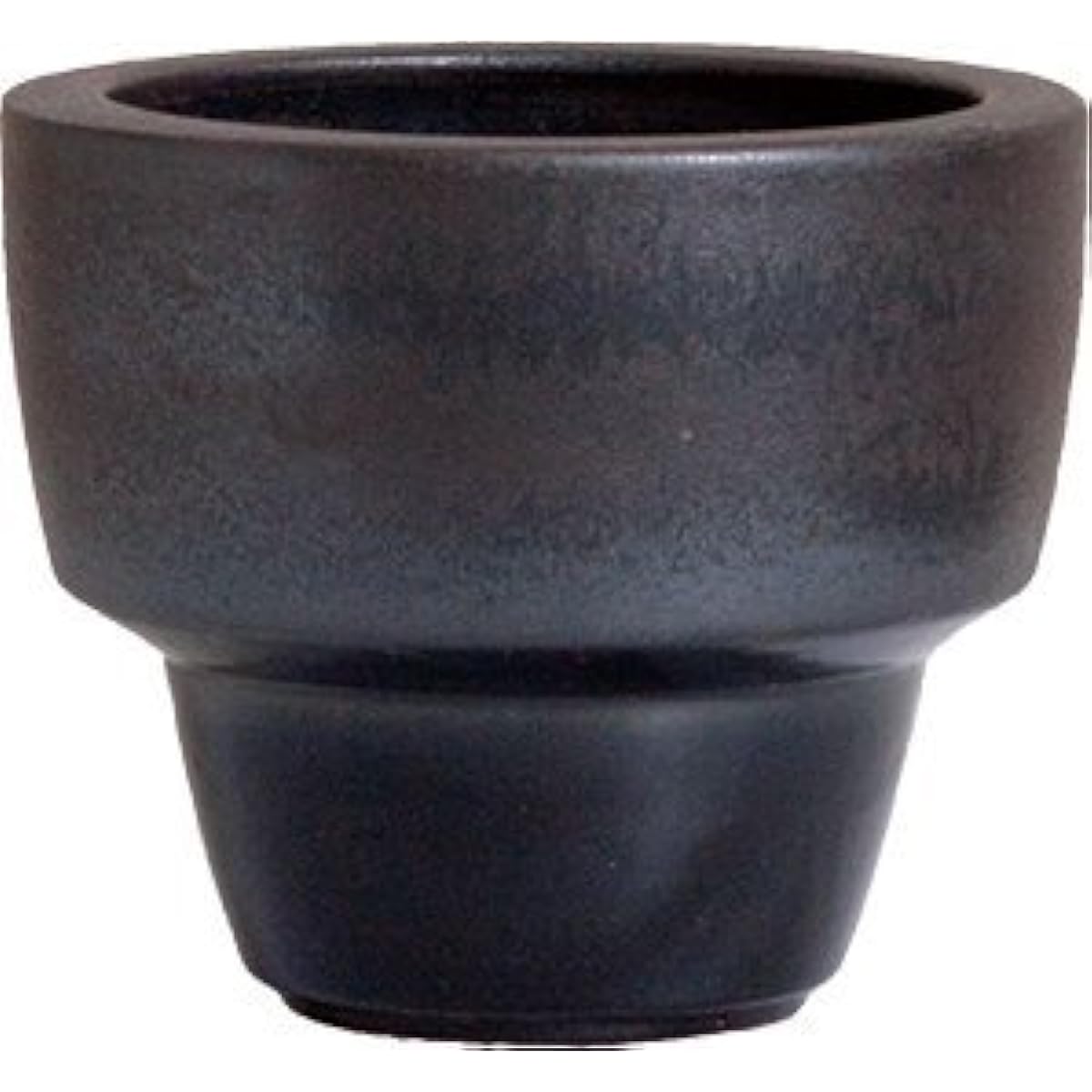 Plus Garden Flower Pot Adara M Φ255mm With Bottom Hole Graphite Shigaraki Ware 548-22