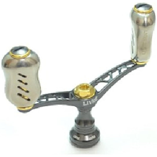 LIVRE Reel Wing 80 Fino Knob for Daiwa (Gunmetal P+Gold G)