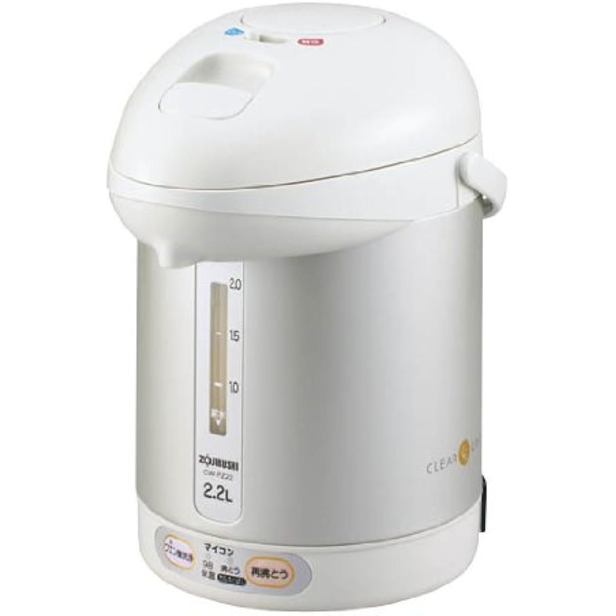 ZOJIRUSHI Microcomputer Boiling Electric Air Pot 2.2L CW-PZ22-HH Clear Gray