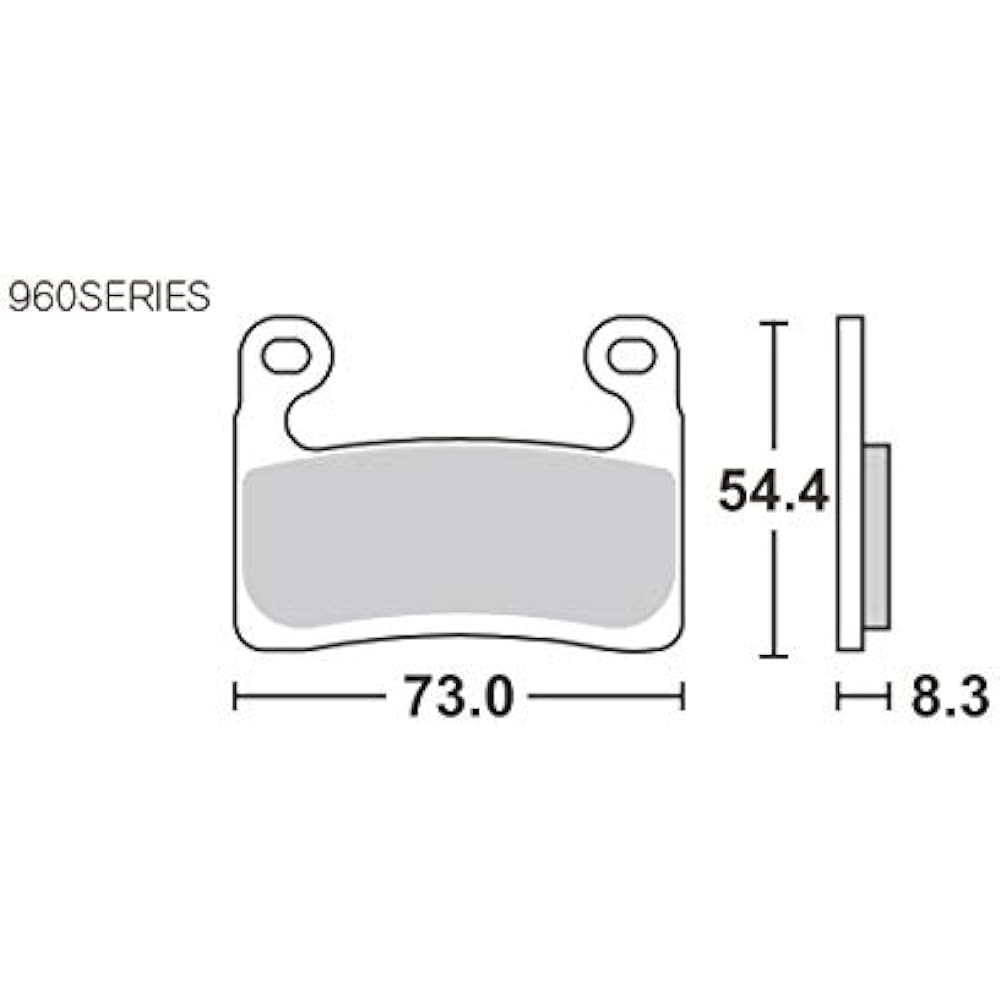 KITACO SBS Brake Pad 960DS-1 BMW S1000RR ('19~), R1250GS/Adventure ('19~), R1250RT/Sport ('19~) 777-0960091