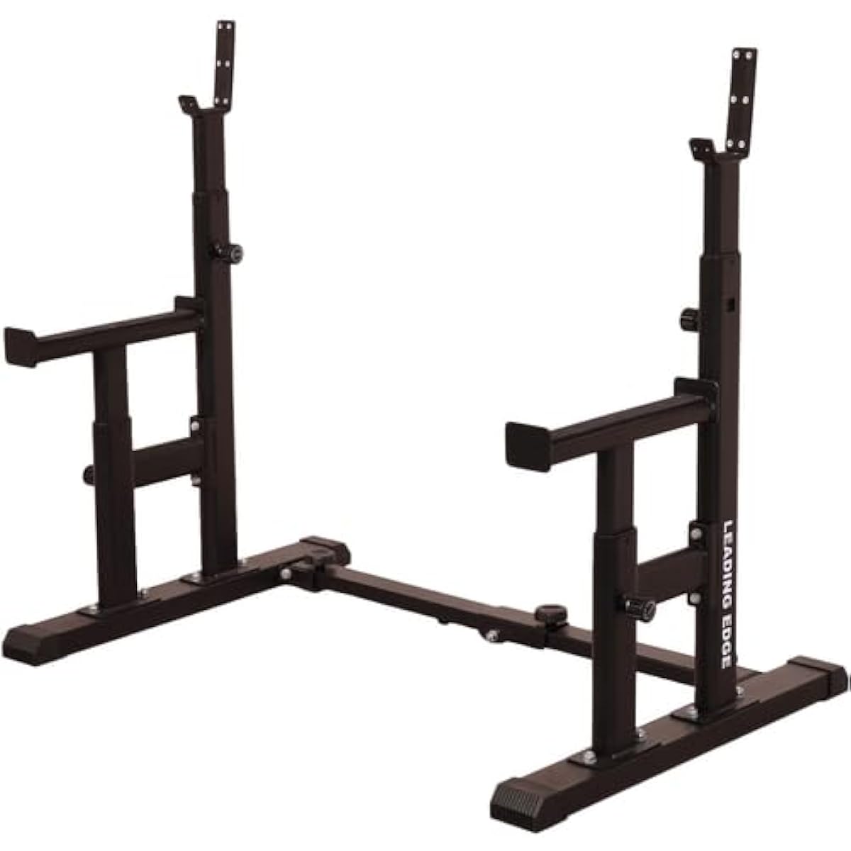 Leading Edge Bench Press Rack Barbell Stand Folding Load Capacity 300kg Height Adjustment One Touch Fixing Bolt Squat Rack LE-BP900FD