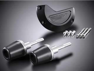 AGRAS Racing Slider 3 Piece Set Generator B No Logo (Frame Type) Duracon: White GSX1300R HAYABUSA (08-10) 342-391-002