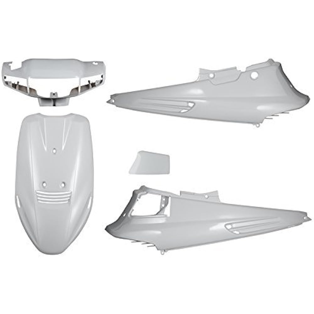 Bike Parts Center Exterior Set 5 Piece Set White White Cowl Painted Genuine Type Suzuki Address V100 CE11A 3022