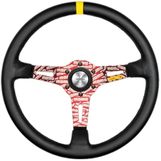 MOMO Steering ULTRA JPN Red Spoke/Black Leather 350mm UJ-03