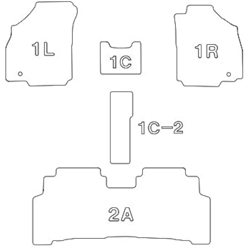 Clazzio Floor Mat 3D Type Set for 1 Solio/Solio Bandit H27/9~ NEW Rubber Type Black ES-6280 [5EESB6280K]