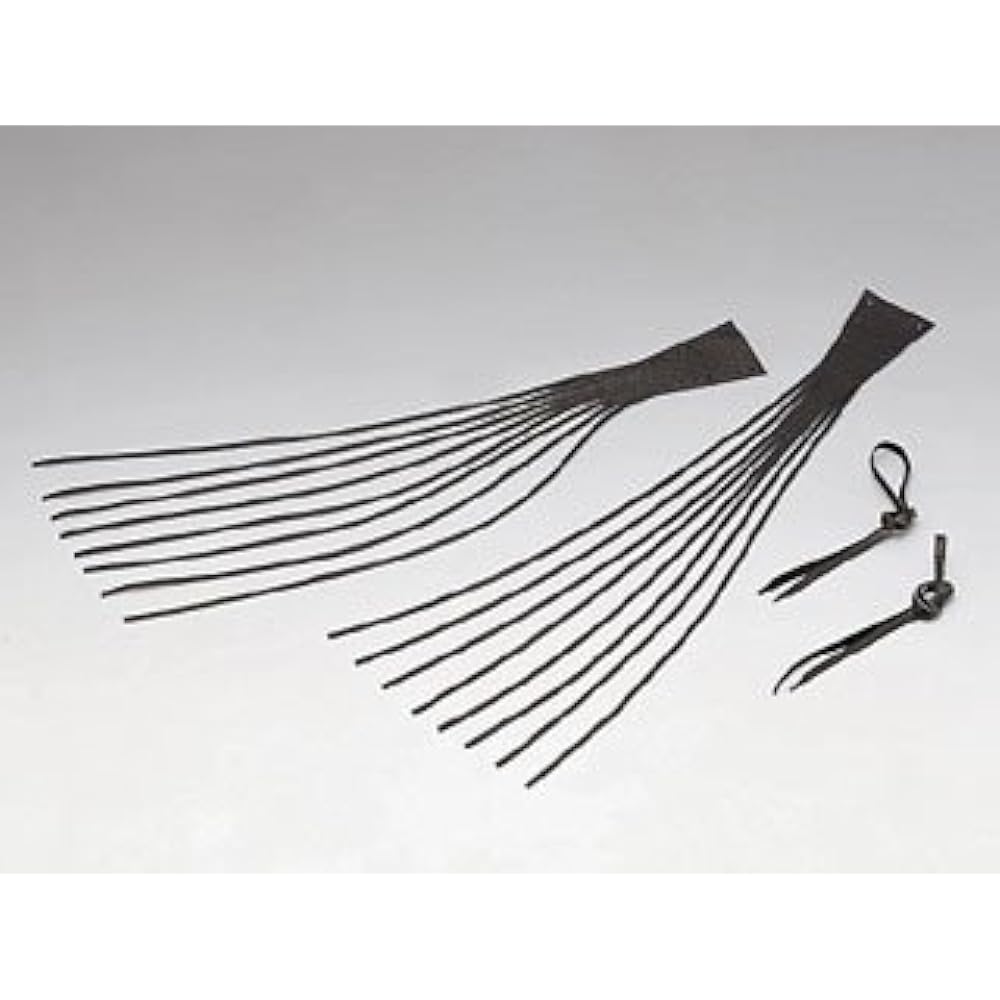 Kijima Motorcycle Bike Parts Lever Fringe Cover Fringe Part 470mm Left and Right Set Harley Black Leather HD-06646