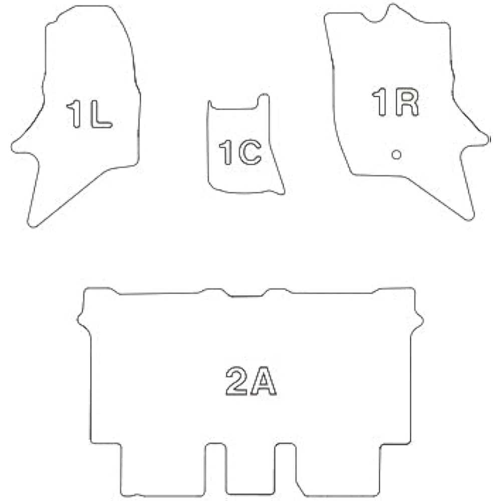 Clazzio Floor Mat 3D Type Set for 1 Car Every DA17V JOIN/JOIN Turbo AT/AGS Car H27/2~ NEW Rubber Type Black ES-6034 [5EESB6034K]