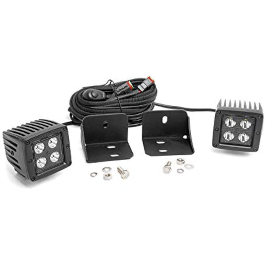Rough Country Rear 2 inch Black Series LED Kit 16-22 CAN-Am Defender-71011