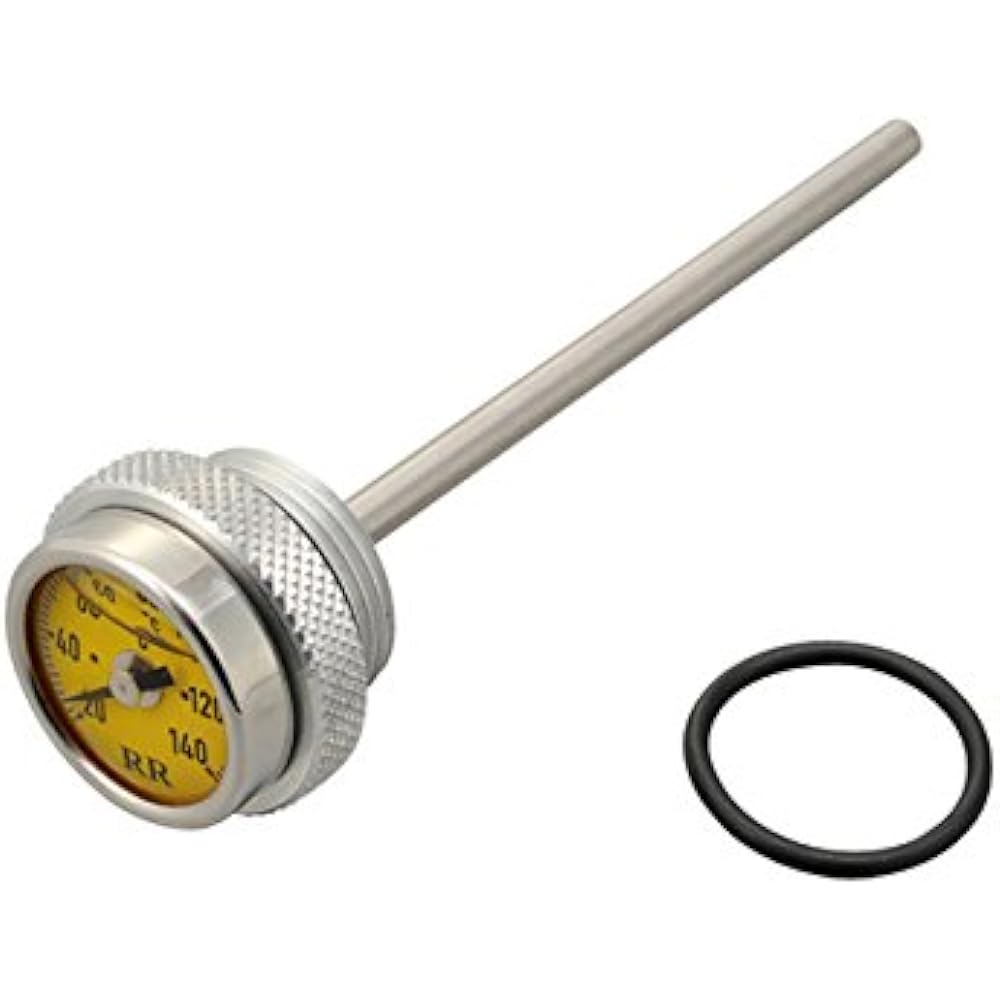 Daytona KEDO Motorcycle Oil Temperature Gauge SR400/500 (78-21) RR Dipstick Thermometer White Panel 93260