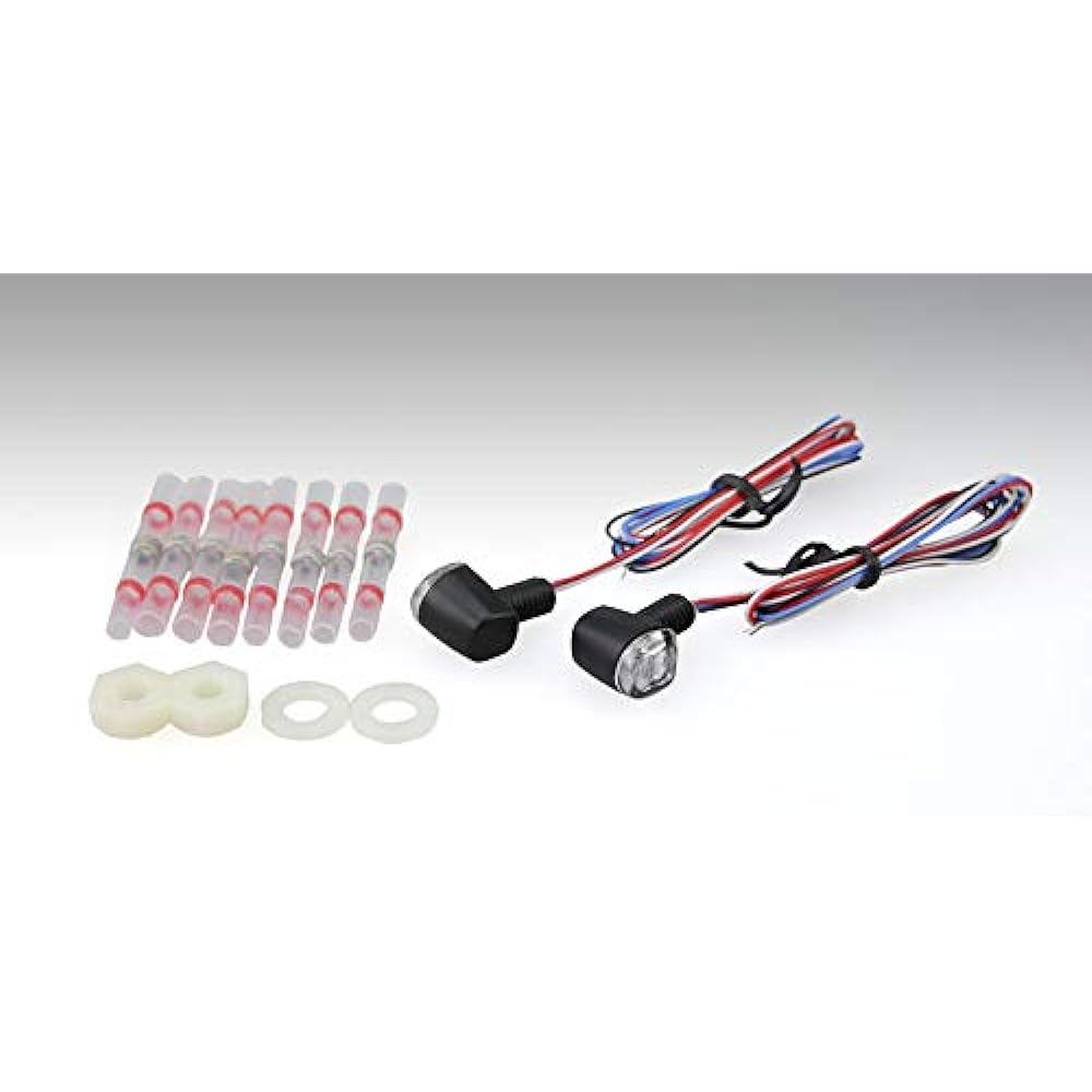 Kijima Motorcycle LED Combination Lamp Nano Type Black Body/Clear Lens Turn Signal Lamp Tail Lamp Brake Lamp 219-5180