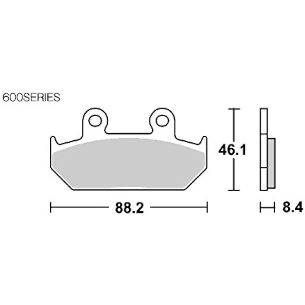 KITACO SBS Brake Pad 600HF Ceramic VTZ250 GB250 Clubman Steed 400 CB1000F 777-0600000