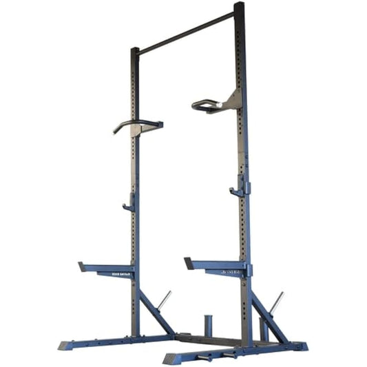 Leading Edge Half Rack Multi-level Height Adjustment Dips Chinning Space Saving Barbell Wide Frame LE-HR100