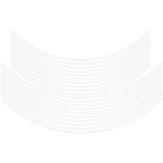 MDF Rim Stripe Solid Type White [No Text Plain] 6mm Width 17&19 inches RIM-6M-WH-17&19N