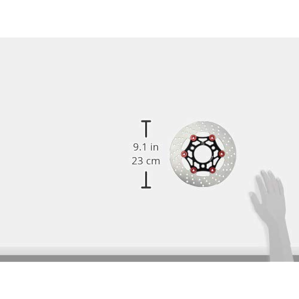 KITACO Floating Disc Rotor Black/Red NSF100, NSR50/NSR80 MONKEY 500-1418700