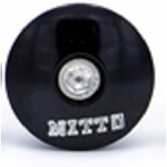 NITTO Top Cap (1-1/8) with Bolt & Star Fangle Nut Black