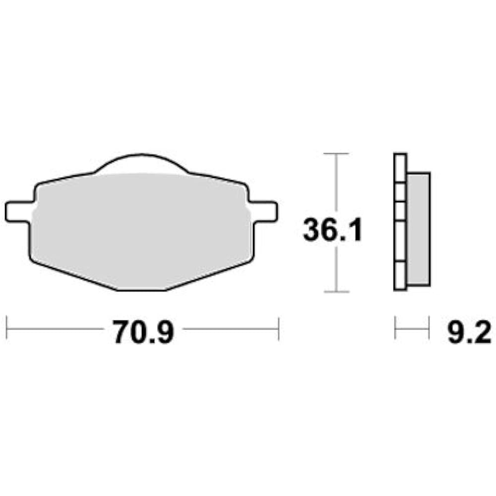 KITACO SBS Brake Pad 575RSI Sinter Metal Cygnus 125 Sero 225 Artesia 400 etc. 777-0575077