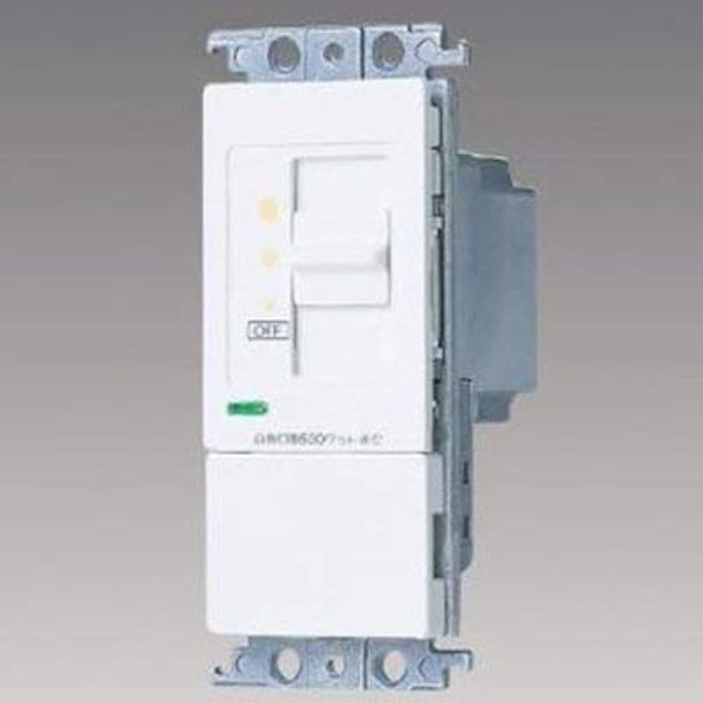 Panasonic Embedded Dimmer Switch B 500W Sliding Type for Incandescent Lights White AC100V 500W WT57615WK