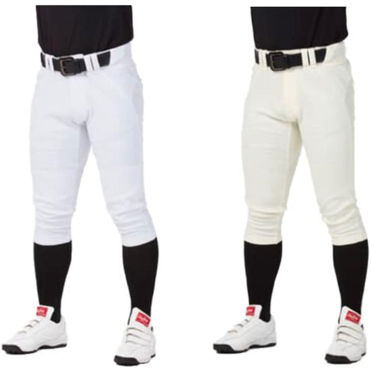 Introducing the even more evolved NEW4D pants 4D+PLUS! White/Ivory 2 Piece Set Baseball General Uniform Pants 4D Plus Ultra Hyper Stretch Pants NEW Short Fit Pants For Official Matches Rawlings APP12S01-NN