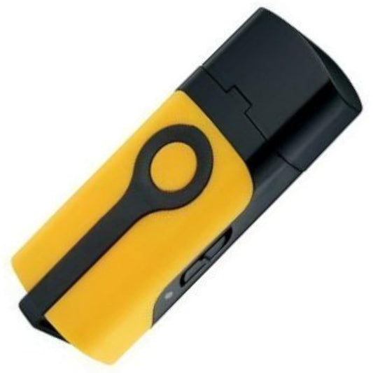 GPS data logger, small handy GPS, portable GPS logger, built-in battery, records your own trajectory, driving, outdoor, fishing, mountain climbing, CANMORE, yellow, GT-730FL-YL