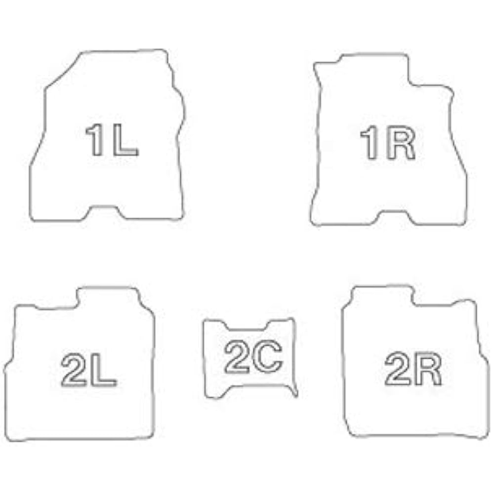 Clazzio Floor Mat 3D Type 1 Car Set Kicks P15 R2/6~R4/7 NEW Rubber Type Black EN-5320 [5EENB5320K]