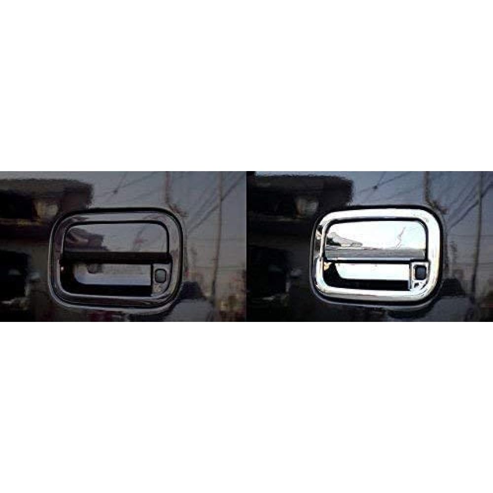 BRIGHTZ Wagon R Stingray MH23S Plated Rear Gate Door Handle Cover Knob Plate Set A Type [REA-DHC-008] MH 23 S 23S MH23 Stingray Stingray Stingray Stingray 12097