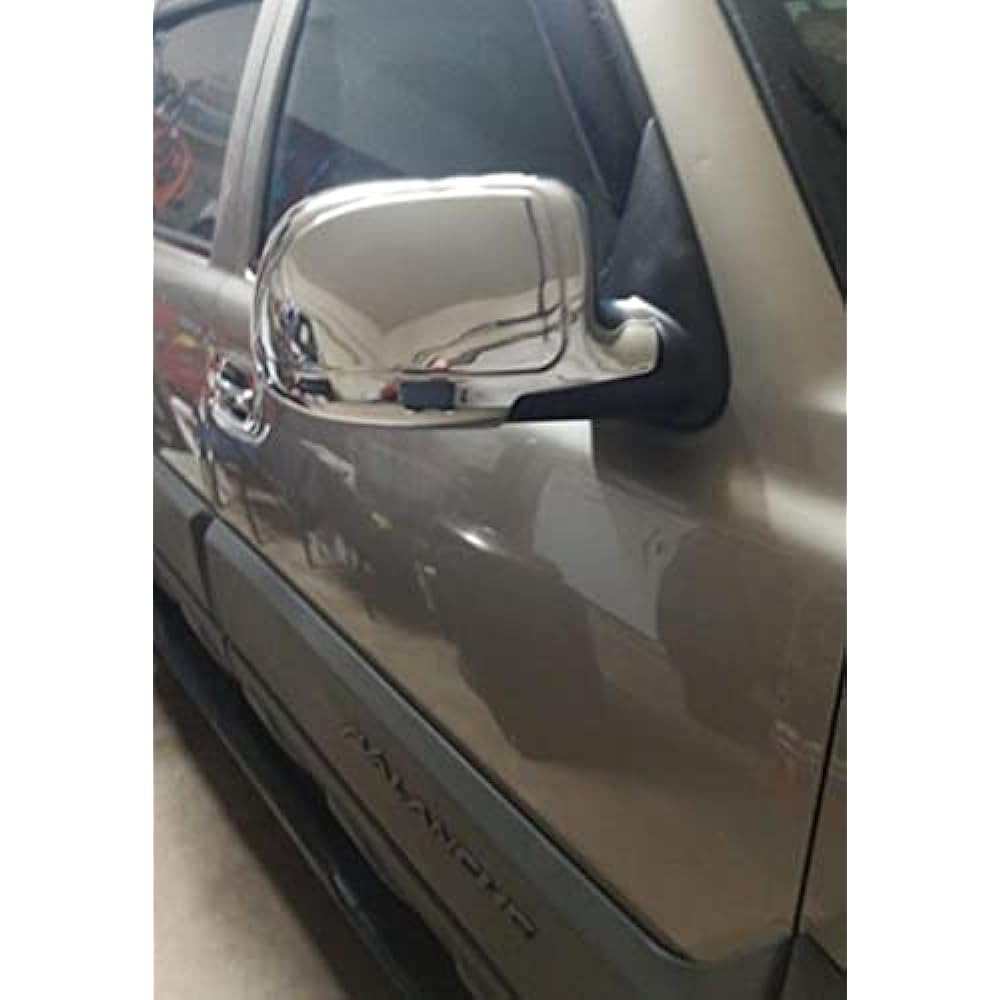 ELOVEQ Chrome Mirror Karaba Cover 1999-2007 Chevrolet Sylvarad & GMC Sierra 2002-2006 Chevrolet Avarante Taho GMC Ucon XL Classic Model Tow Mirror^