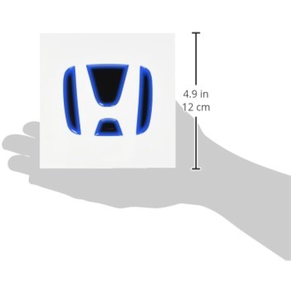 SILKBLAZE Heat Blue Emblem Sheet Fit GE/Fit GK/Vezel Black Base HBO-H11BK