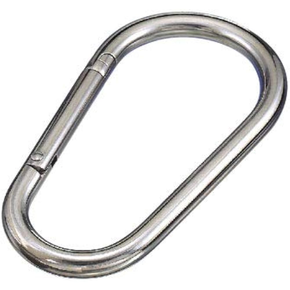 Mizumoto Stainless Steel Carabiner Jumbo (No Ring) Wire Diameter 12mm Length 169mm XJB12A