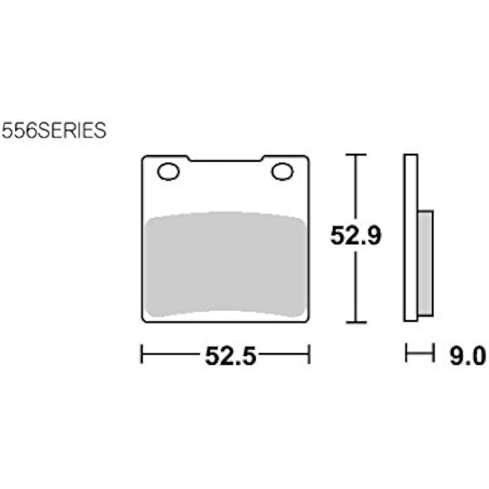 KITACO SBS Brake Pad 556HF Ceramic GSX400 Impulse SV400/S Bandit 400 GSX-R400/600/750/1100 GSX1300R Hayabusa Z250FT ZRX1100 etc. 777-0556000