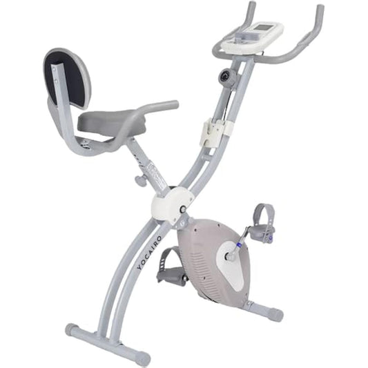 Cross Bike 4722 Fitness Bike ALINCO Folding Quiet with Heart Rate Monitor AFBYI4722 Navy/Beige Yokairo