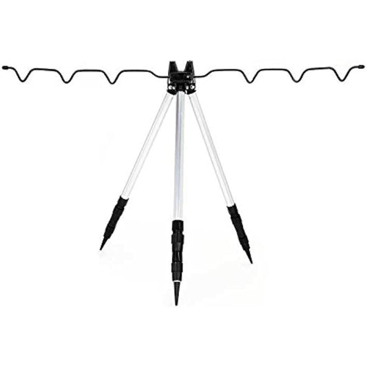 [Orld Fishing Gear] Throwing Fishing Aluminum Mini Tripod, 3 Tiers, Lightweight & with Foldable Compact Function, Silver qb500029a02n0