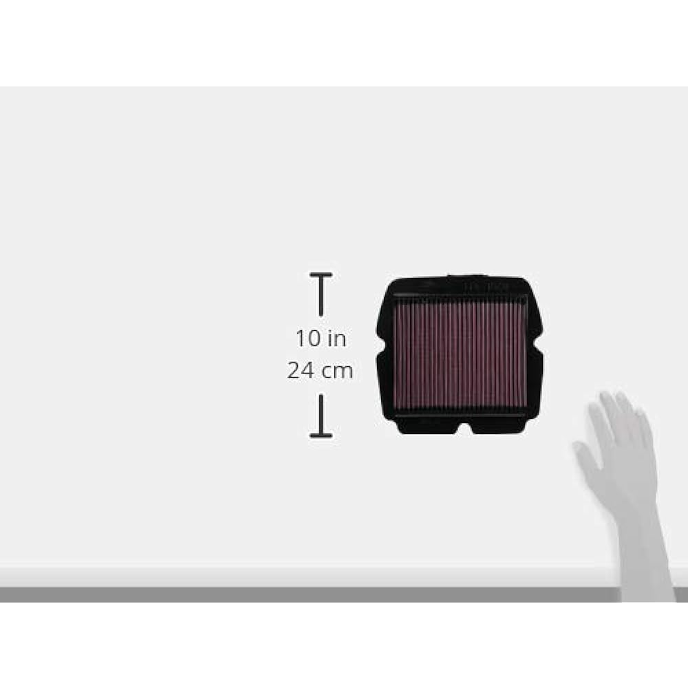 K&N Replacement Filter GL1800 GOLD WING(01-10)(12-17), GL1800 GOLD WING F6B(15-16) and others HA-1801