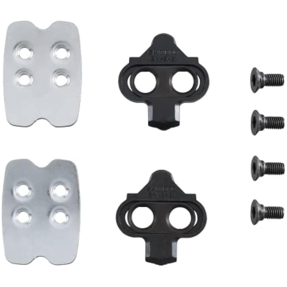 SHIMANO Repair Parts Cleat Set for SPD SM-SH51 Single Release ISMSH51 Black