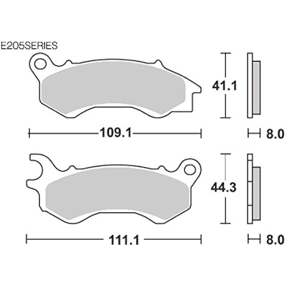 KITACO SBS Brake Pad E205 Ceramic Lead 110EX DIO110 Zoomer X PCX etc. 777-0205000