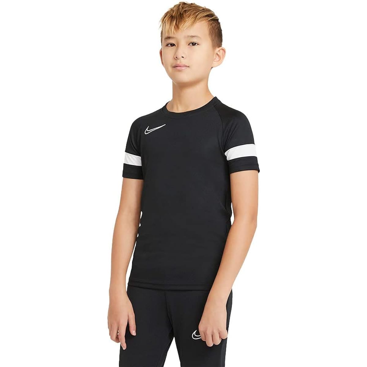 [Nike] Soccer/Futsal Short Sleeve Shirt YTH Academy 21 S/S Top Junior (Kids/Children) 130CM Black