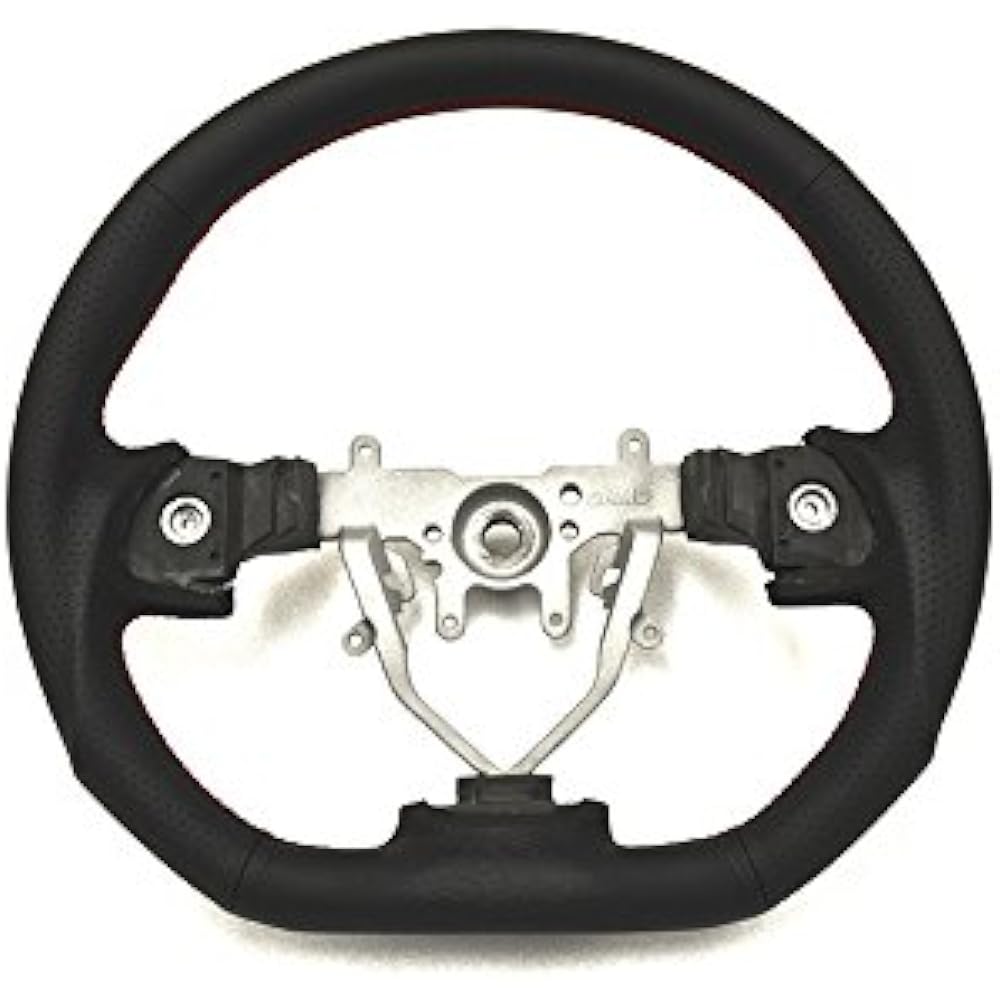 DAMD Subaru Steering SS358-D(L) Black Leather x Red Stitch [SS358DL1]
