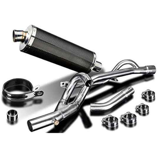 DELKEVIC Slip-on Carbon Oval Muffler SUZUKI DL650 VSTROM Catalyst Straight 2017-2018 350mm KIT09JS