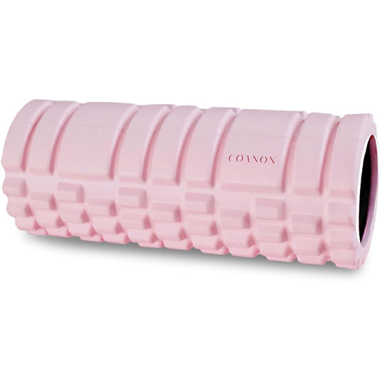 COANON Foam Roller Membrane Release Grid Foam Roller Yoga Pole Stretch Roller Training Fitness Soft Pink
