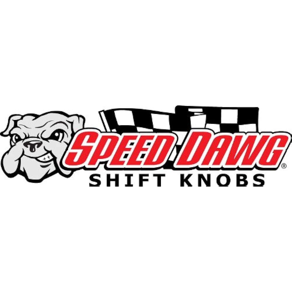 SPEED DAWG SK502NL-RBL-5RDR White/Dark Blue Rally Stripe 5-speed Shift Knob