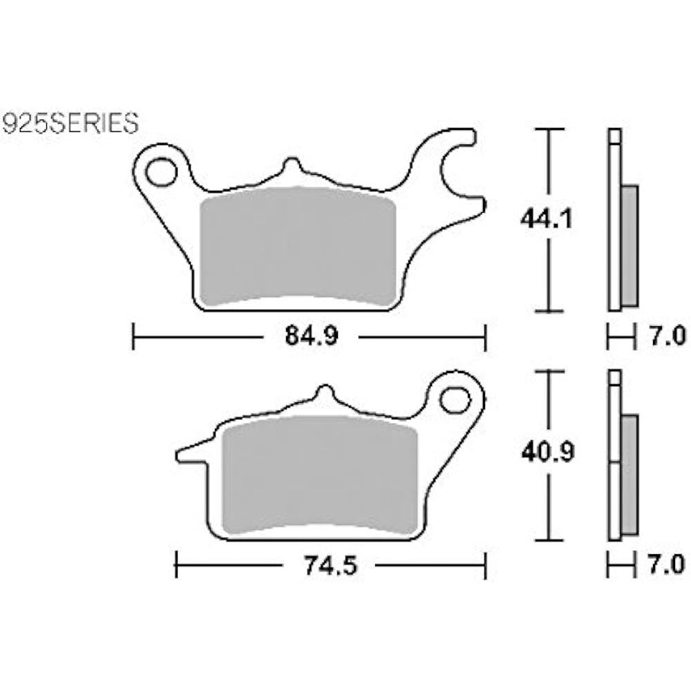 KITACO SBS Brake Pad 925RSI Sinter Metal Z125 PRO 777-0925077