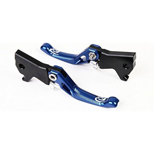 RIDEA 3D Short Knob Adjust Brake Lever Left and Right Set Lever Body: Blue SUZUKI GSX-S125 GSX-R125 RI0000286