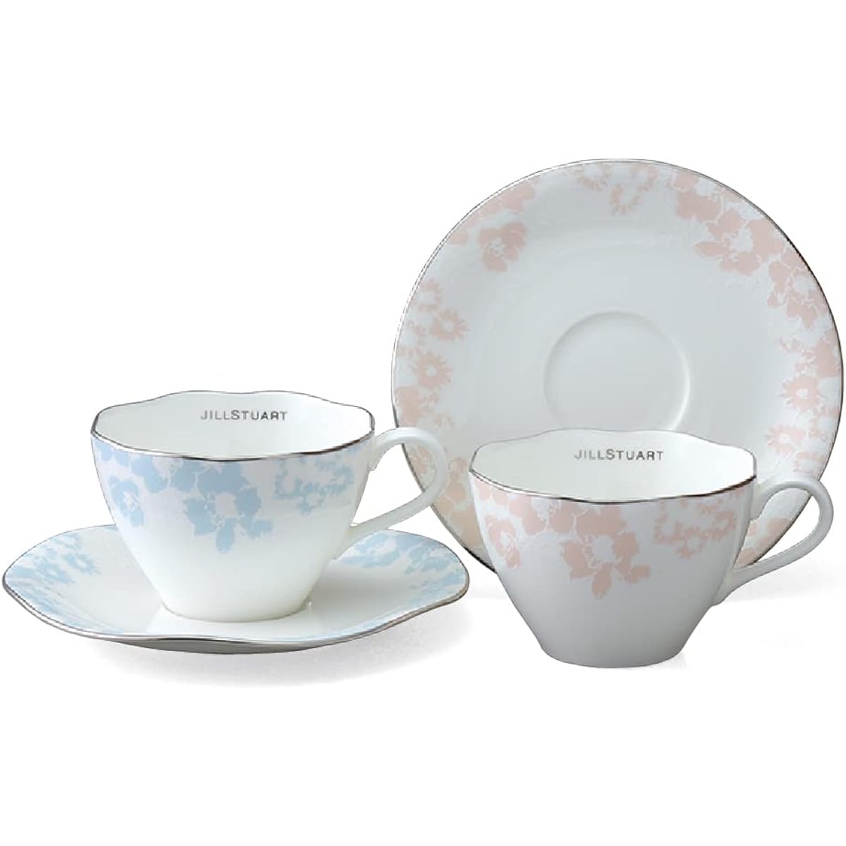 NARUMI Cup Saucer Set JILL STUART Pink & Blue 240cc 2-Piece Set 97129-21973