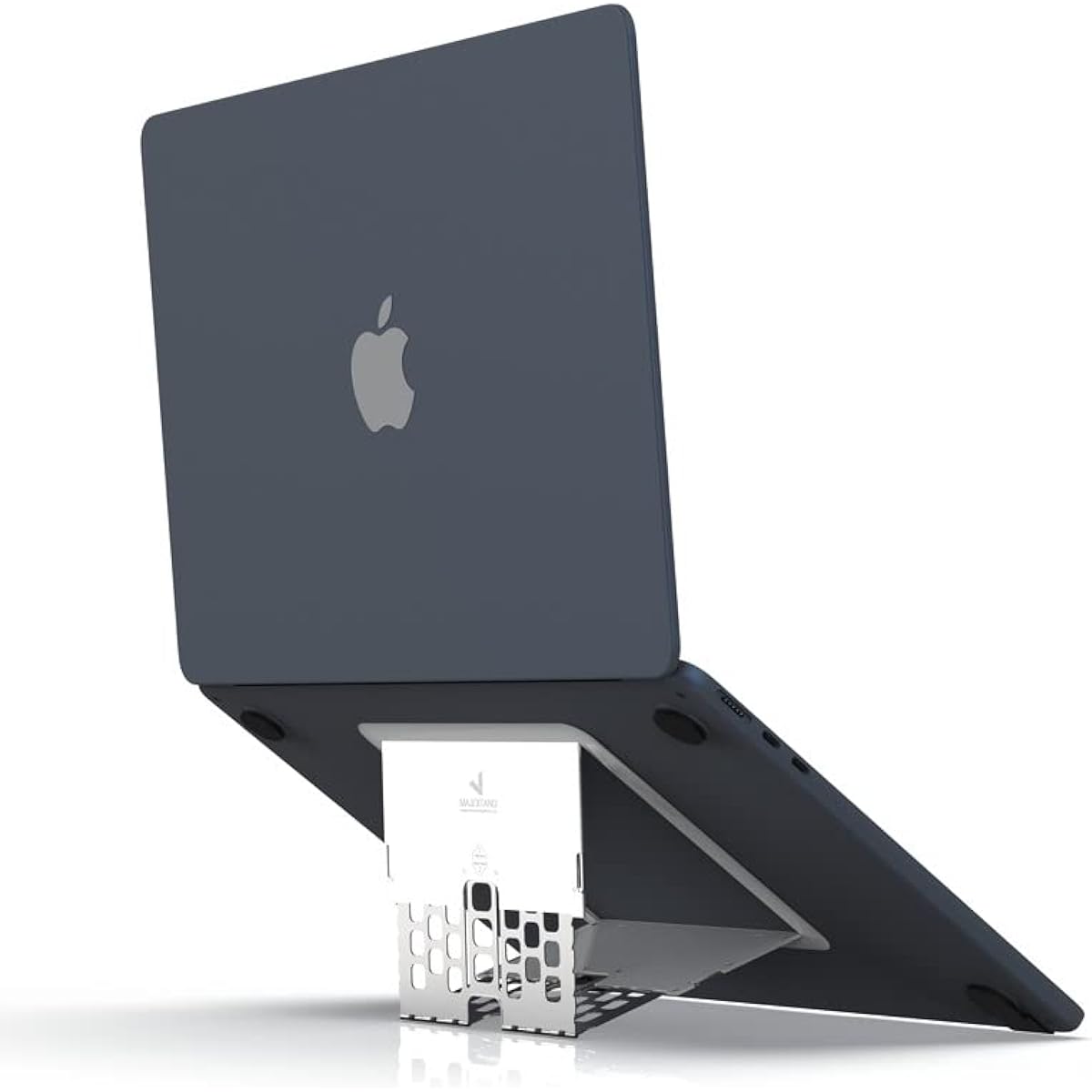 MAJEXTAND Paper Thin MacBook Stand Laptop Riser Slim Portable Ergonomic Ventilation Stand 6 Height Adjustable Suitable for Laptops from 2.1" to 3.6" to 18" US Patented (Snow White)