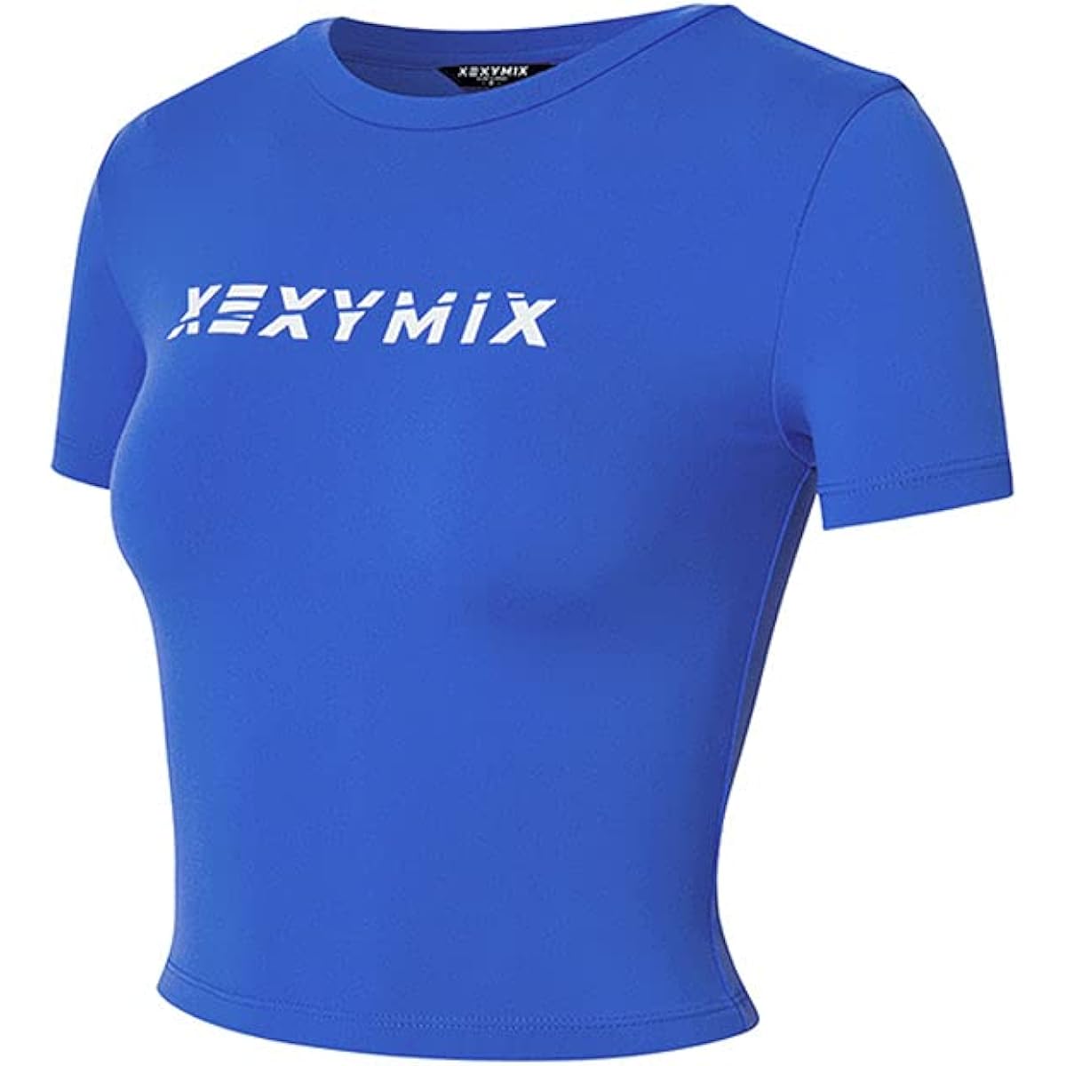 [XEXYMIX] Short Sleeve Yoga Wear Cut and Sewn Yoga Tops XA5203T