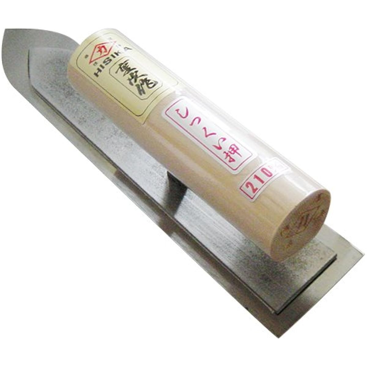 Kajiwara Trowel Manufacturing Works Hisika Shigetsugu Honyaki Plaster Press Sword Point Type 0.5mm Thickness 210mm