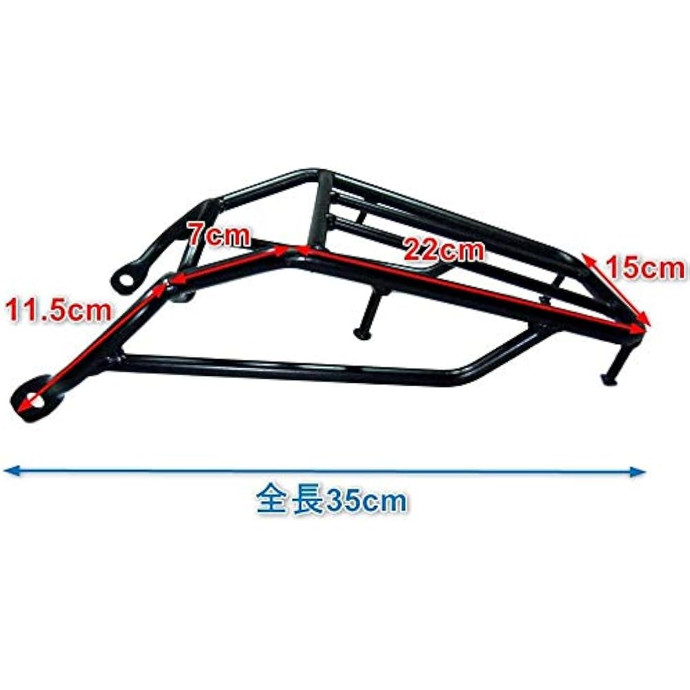 [With bolts] Grass Tracker Big Boy Rear Carrier Steel Bed Rack Rear Carrier GrassTracker BIGBOY NJ47A NJ4BA NJ4DA Black