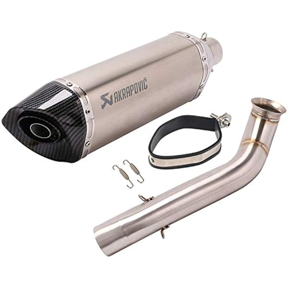 Motorcycle Exhaust Port Exhaust Pipe Intermediate Pipe Motorcycle Silencer Slip-on Muffler Motorcycle Muffler Full Exhaust Applicable to KTM 690 DUKE 690
