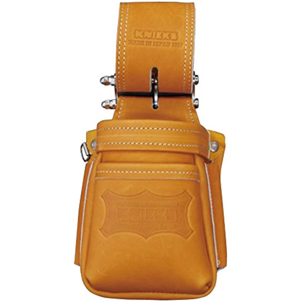 Knicks chain type top quality hard gloves leather accessory waist bag (caramel) KGC-201VADX