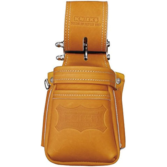 Knicks chain type top quality hard gloves leather accessory waist bag (caramel) KGC-201VADX