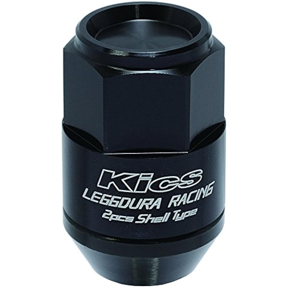 KYO-EI (Kyoei Sangyo) LEGGDURA RACING Shell Type Lock & Nut Set (CL35) Ledura Racing Shell Type Nut (Lock & Nut Set) M12 x P1.5 Black CL35-11K